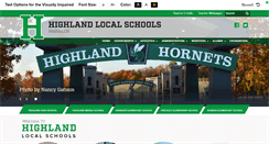 Desktop Screenshot of highlandschools.org