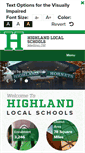 Mobile Screenshot of highlandschools.org