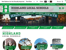 Tablet Screenshot of highlandschools.org