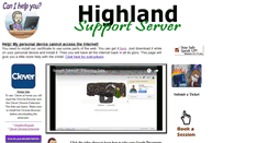 Desktop Screenshot of moodle2.highlandschools.org